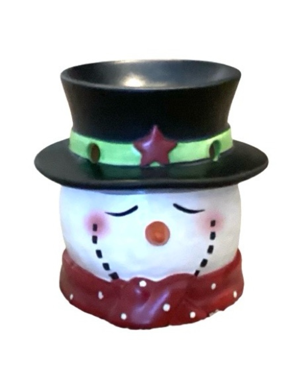 Yankee Candle Snowman Tart Warmer (Wax and Candle) Christmas Holiday
